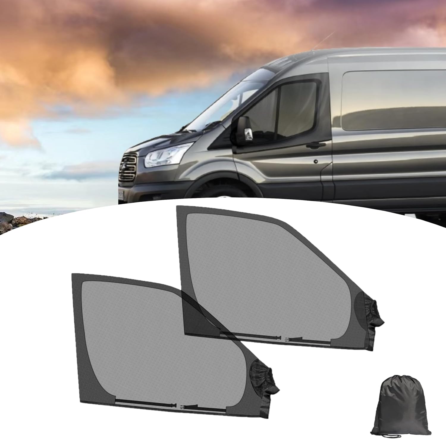 Car Accessories Window - 2 Pezzi Zanzariere Universali per Finestrini