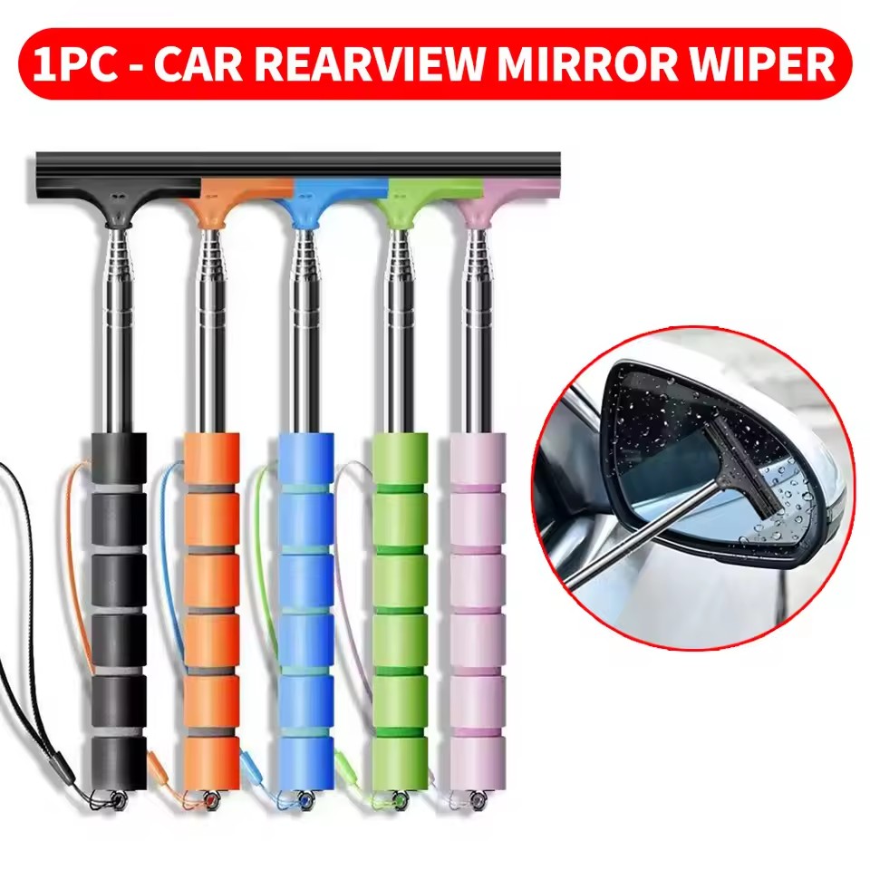 Car Accessories Company - Tergicristallo retrattile portatile per specchietto retrovisore,