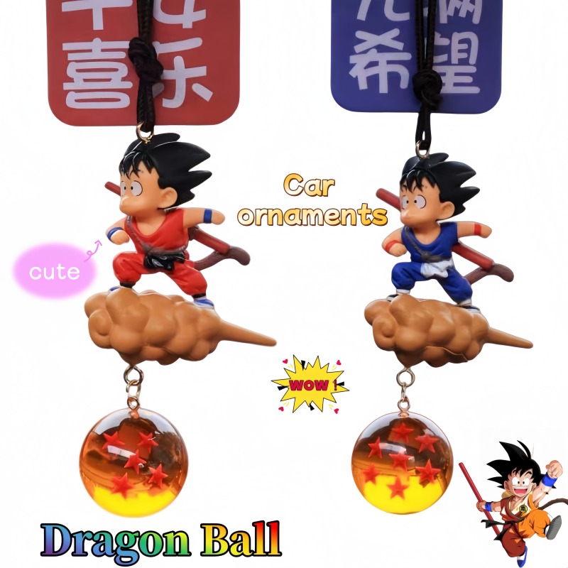 Car Accessories Interior - Portachiavi Dragon Ball Goku con Auto